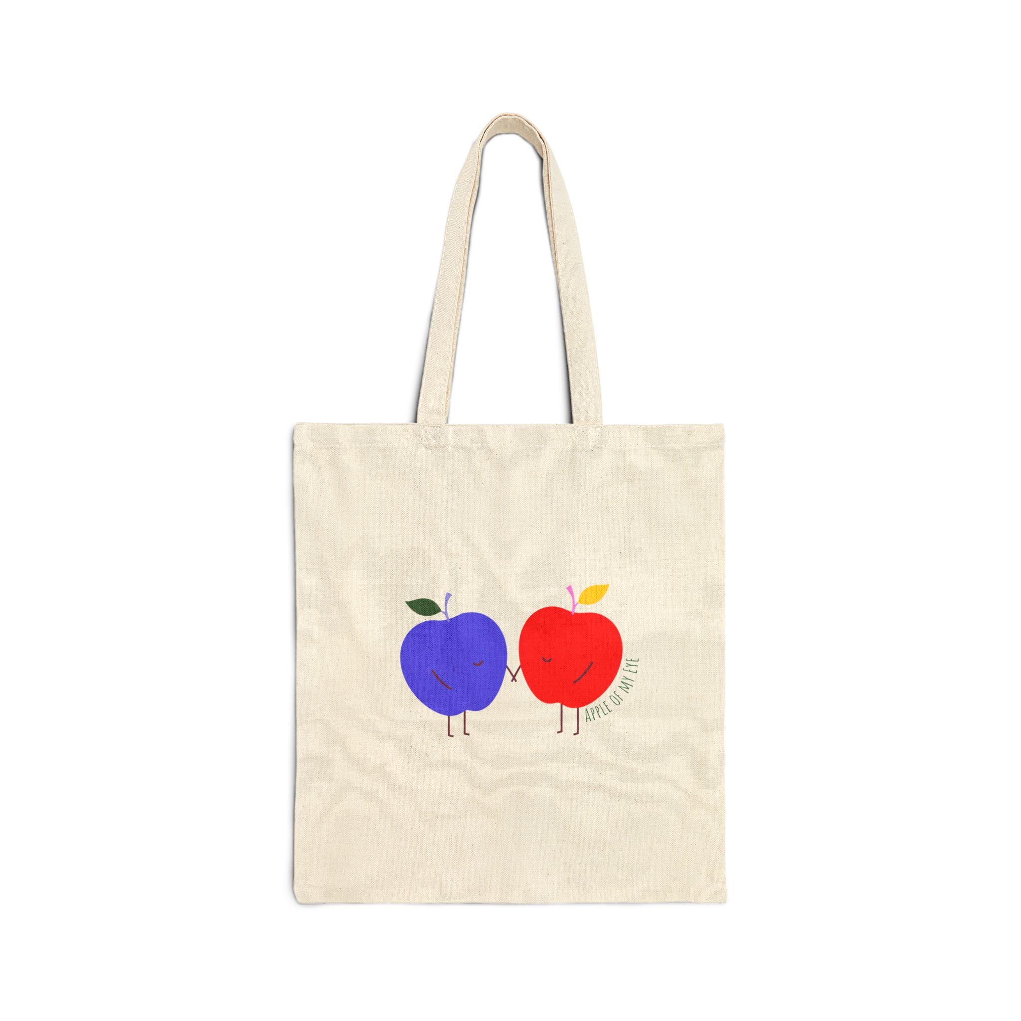 Apple of My Eye - Cotton Canvas Tote Bag