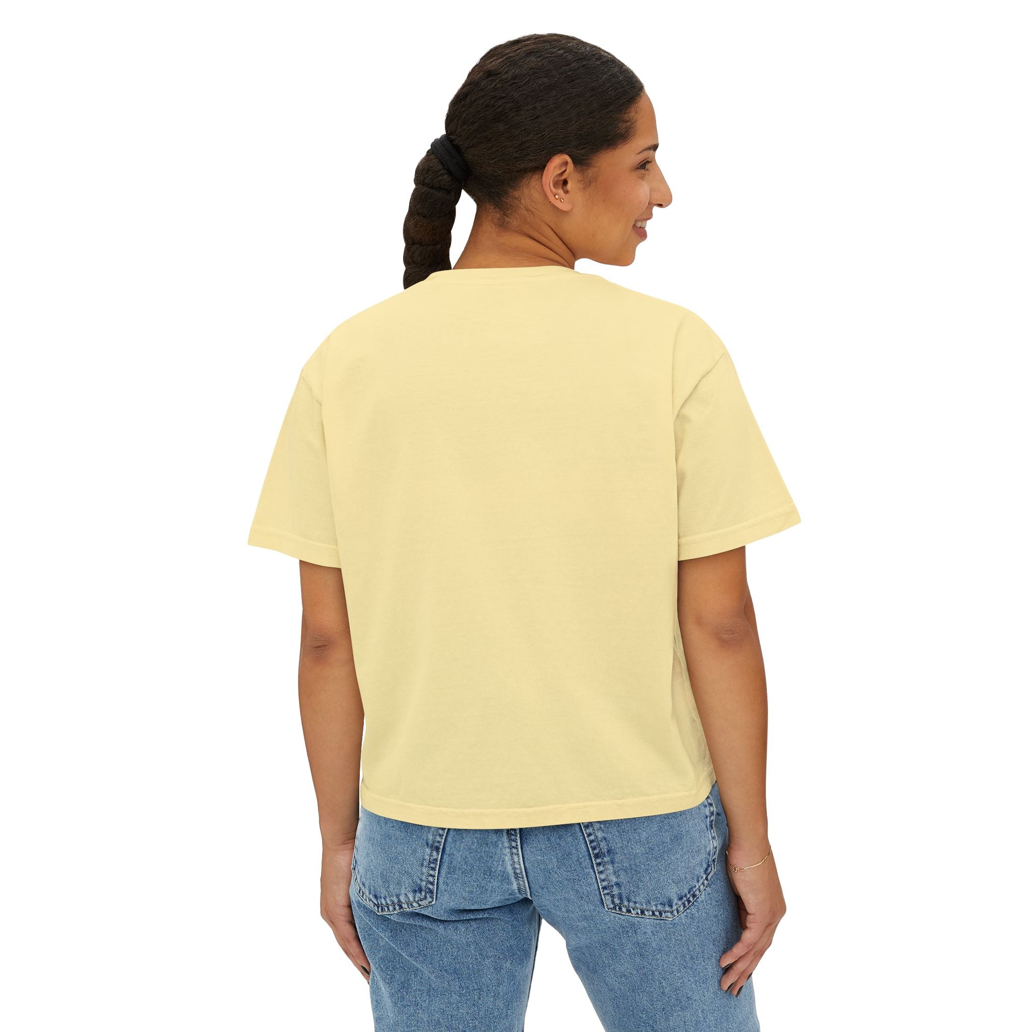 Apple of My Eye Abstract Fruit Art - Women's Boxy Tee